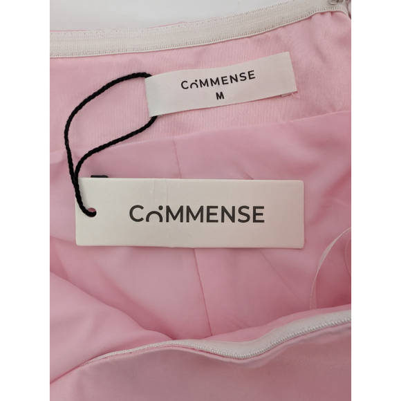 NWT Commense Satin Sleeveless Mini Dress Pink Sz M Formal Feminine Coquette - Picture 7 of 11